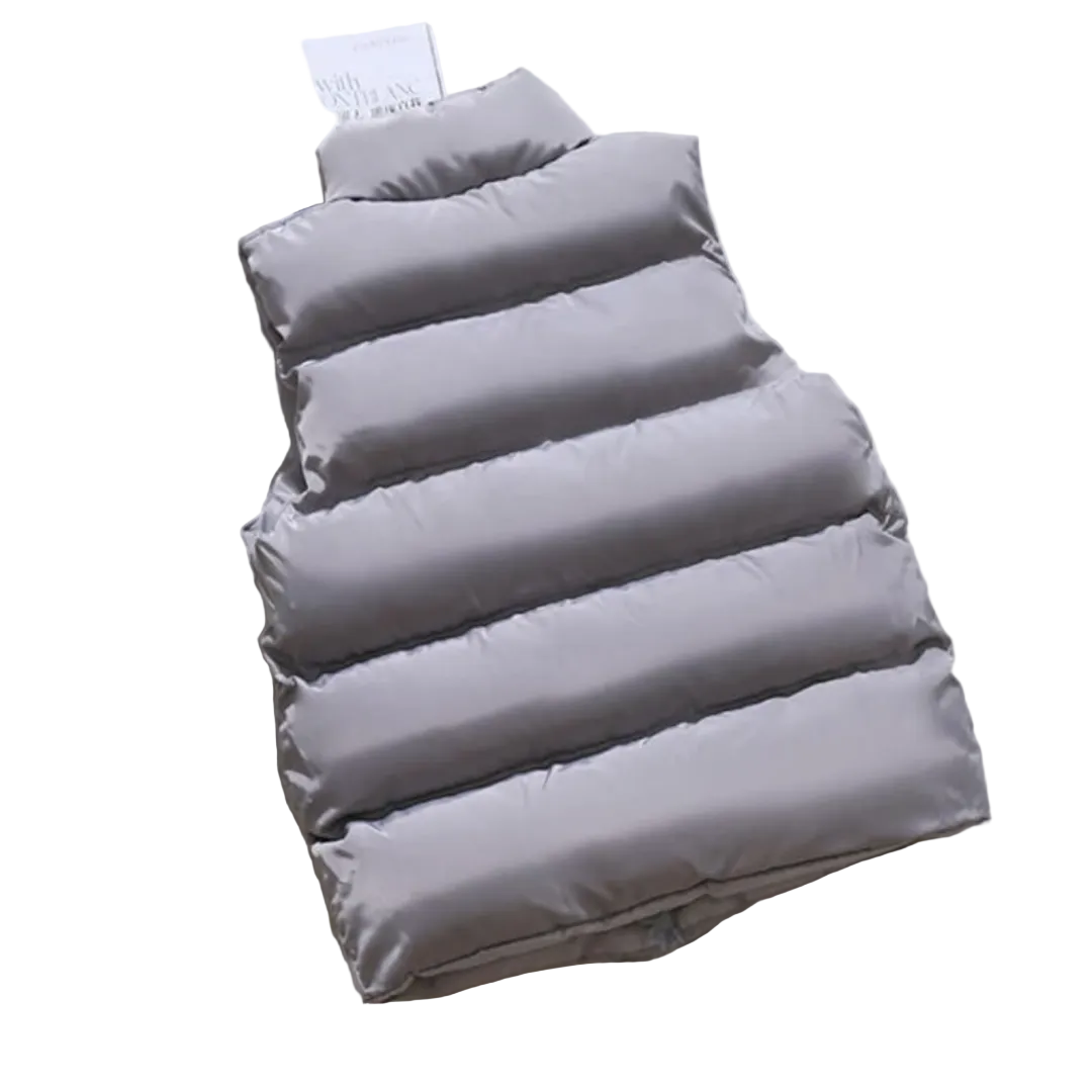Men's Quilted Puffer Vest – High-Collar Weather-Resistant Bodywarmer