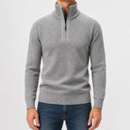 Men's Zip-up Jumper with Mock Neck – Style 3