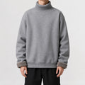 Men's Fleece-lined Jumper with Turtle Neck