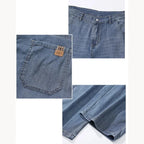 Men's Mid-Rise Washed Straight Jeans
