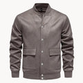 Men's Suede-Look Bomber Jacket