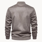 Men's Suede-Look Bomber Jacket