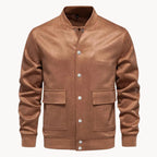 Men's Suede-Look Bomber Jacket