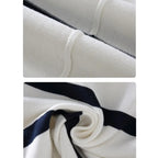 Men's Striped Quarter-Zip Jumper