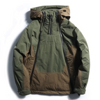 Men's Waterproof Hooded Down Anorak Jacket