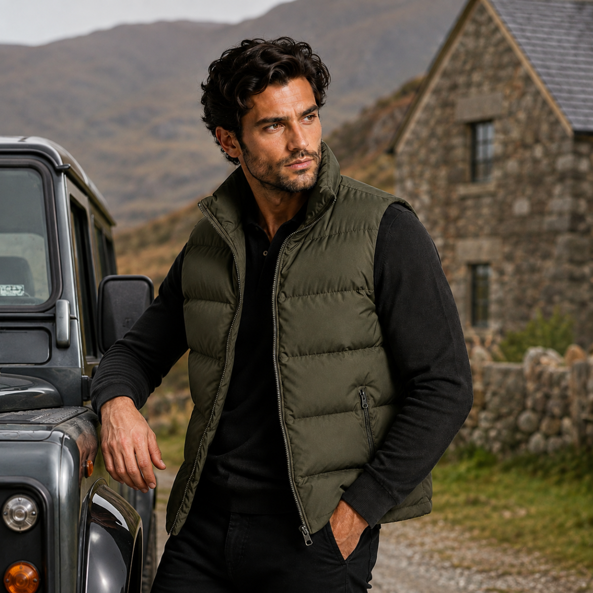 Men's Padded Puffer Gilet – Lightweight Quilted Vest