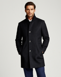 Men's Premium Wool-Blend Winter Overcoat – Insulated Lining