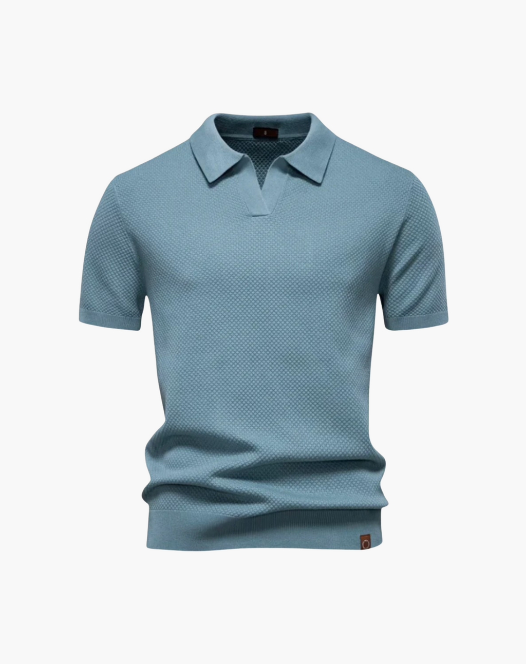 Men's Breathable V-Neck Polo – Modern Athletic Fit