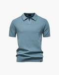 Men's Breathable V-Neck Polo – Modern Athletic Fit