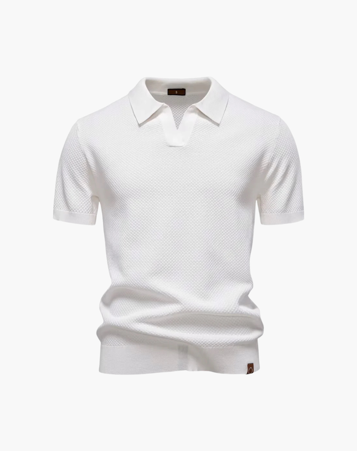 Men's Breathable V-Neck Polo – Modern Athletic Fit