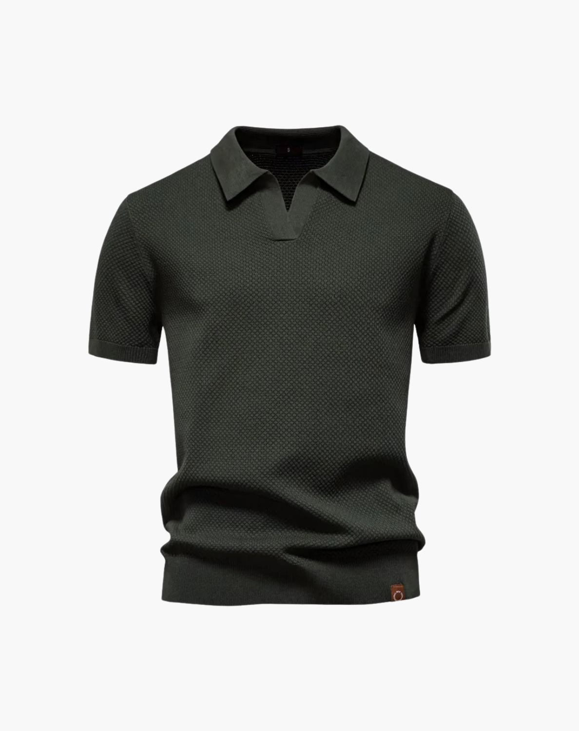 Men's Breathable V-Neck Polo – Modern Athletic Fit