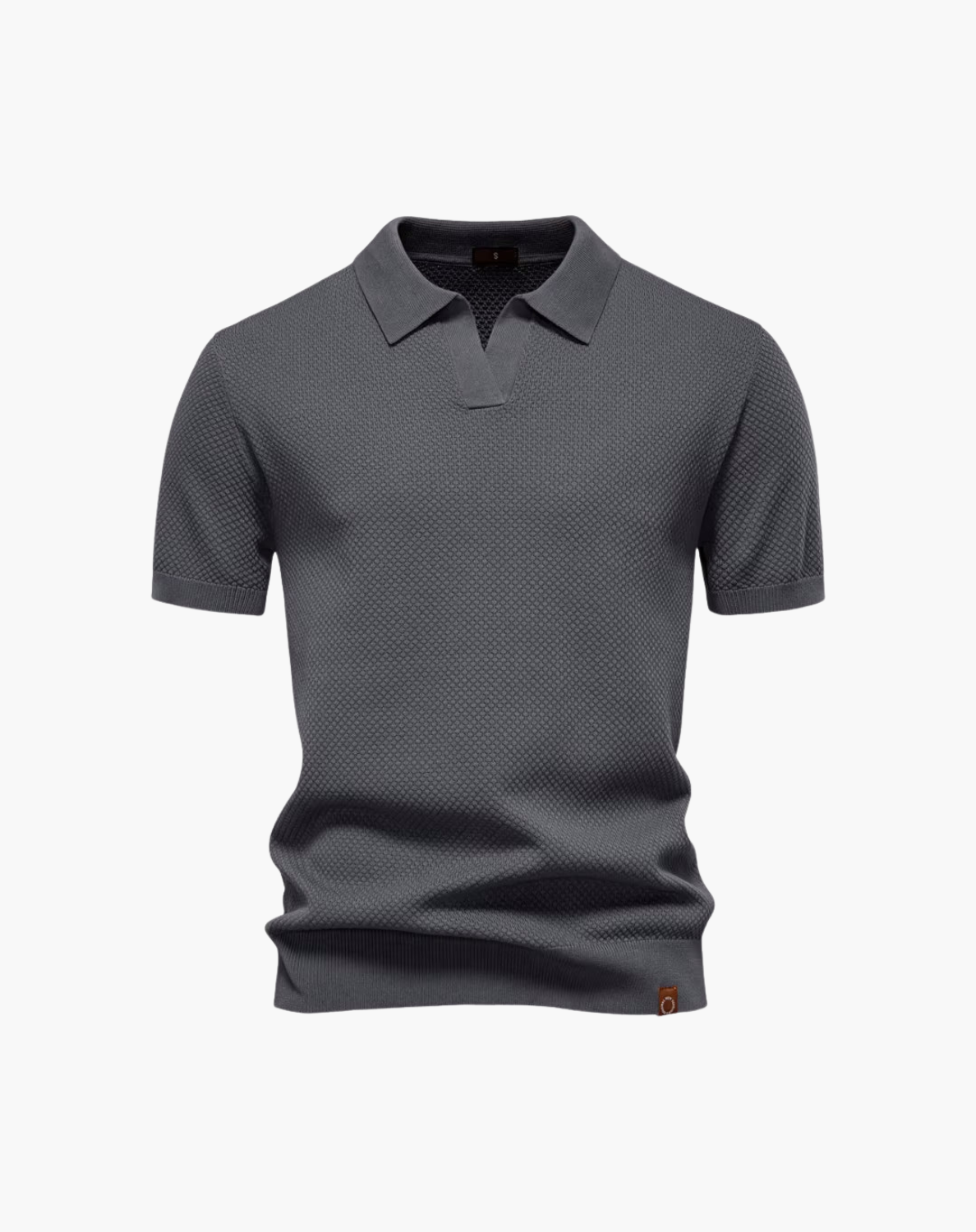 Men's Breathable V-Neck Polo – Modern Athletic Fit
