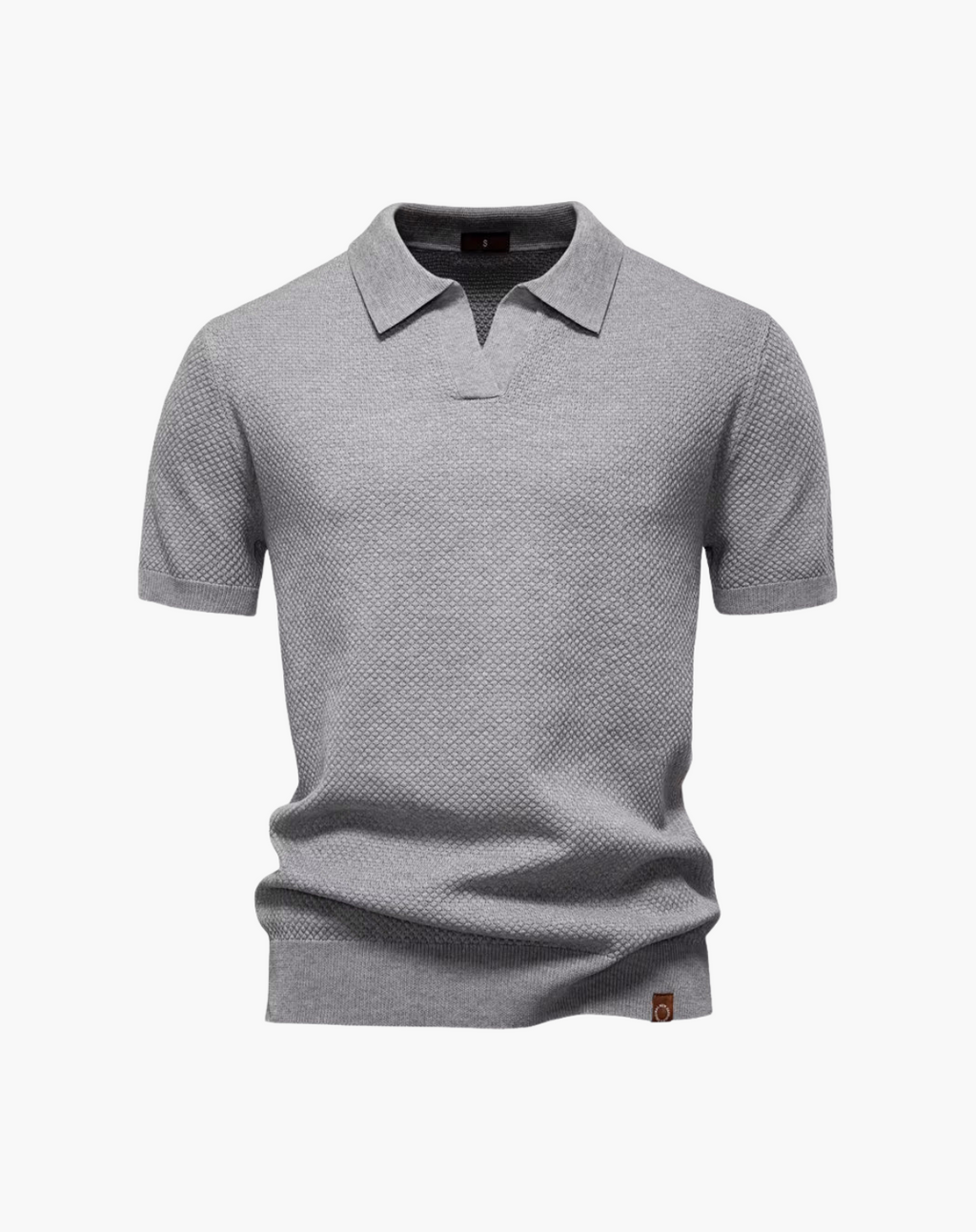 Men's Breathable V-Neck Polo – Modern Athletic Fit