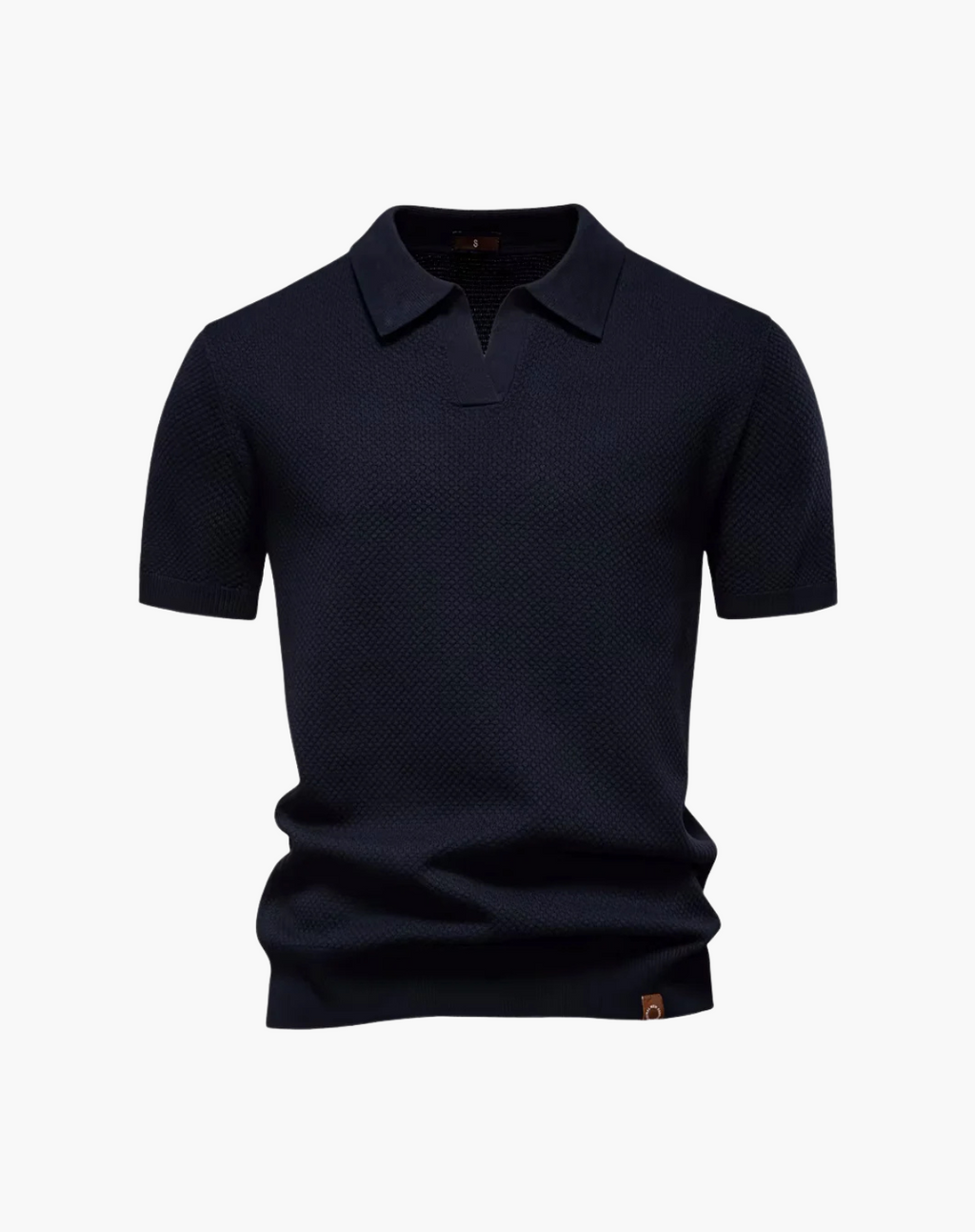 Men's Breathable V-Neck Polo – Modern Athletic Fit