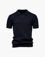Men's Breathable V-Neck Polo – Modern Athletic Fit
