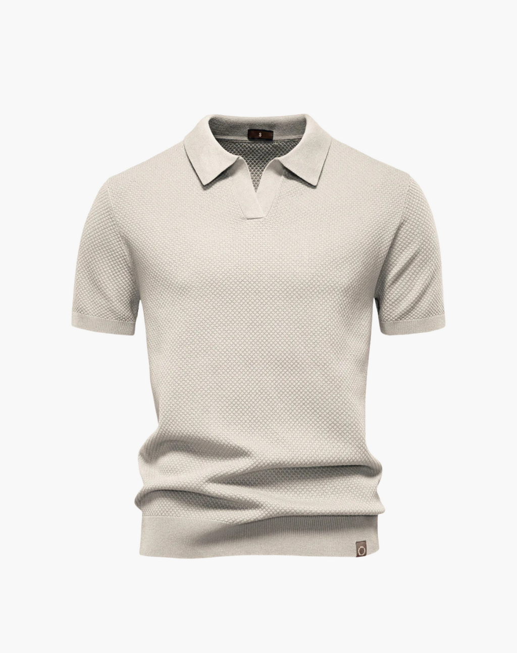 Men's Breathable V-Neck Polo – Modern Athletic Fit