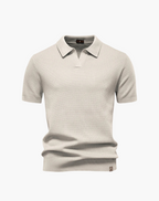 Men's Breathable V-Neck Polo – Modern Athletic Fit