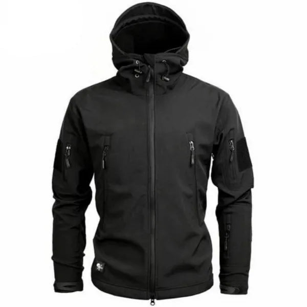 Men's Parka with Hood and Zip Pockets