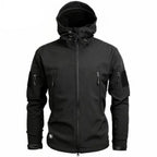 Men's Parka with Hood and Zip Pockets