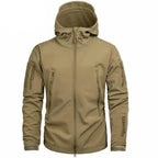 Men's Parka with Hood and Zip Pockets