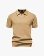 Men's Breathable V-Neck Polo – Modern Athletic Fit