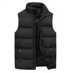 Men's Quilted Gilet with Warm Lining and Zip Pockets