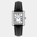 Men's Square Watch with Leather Strap
