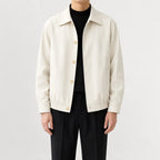 Men's Trench Coat with Classic Collar