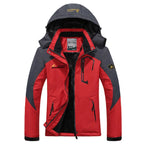 Men's Windproof Ski Jacket – Insulated Hooded Layer