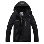 Men's Windproof Ski Jacket – Insulated Hooded Layer