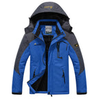 Men's Windproof Ski Jacket – Insulated Hooded Layer
