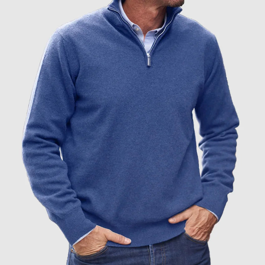 Men's Quarter-Zip Sweater – Refined Knit Layer