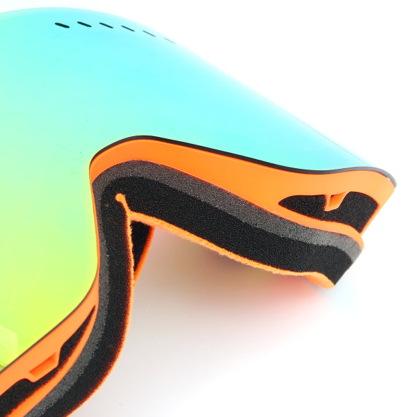 Men's Mirrored Ski Goggles – Anti-Fog Dual-Lens Snowboard and Motocross