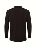 Men's Mandarin Collar Shirt and Trouser Set