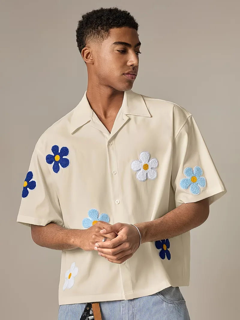 Men's Floral Short Sleeve Shirt