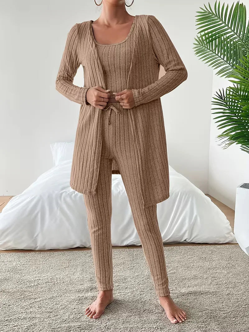 Women's Three-piece Trouser Lounge Set