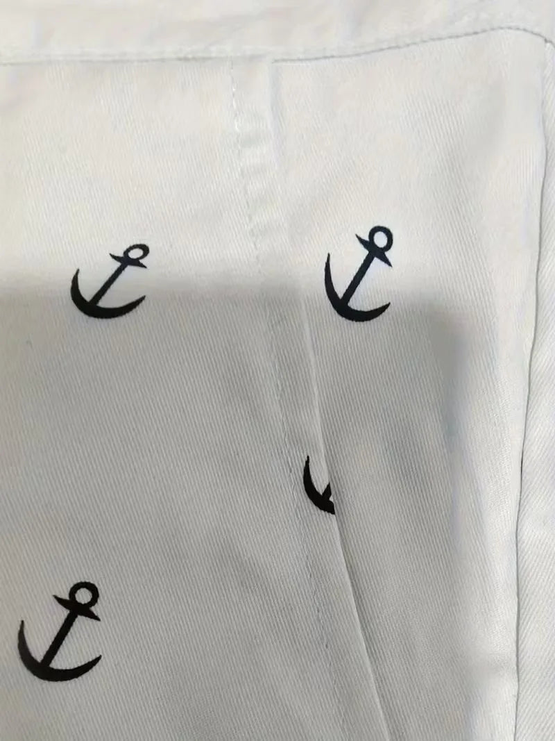 Men's Anchor Print Shorts