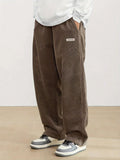 Men's Relaxed Corduroy Trousers – Wide-Leg Casual Pants