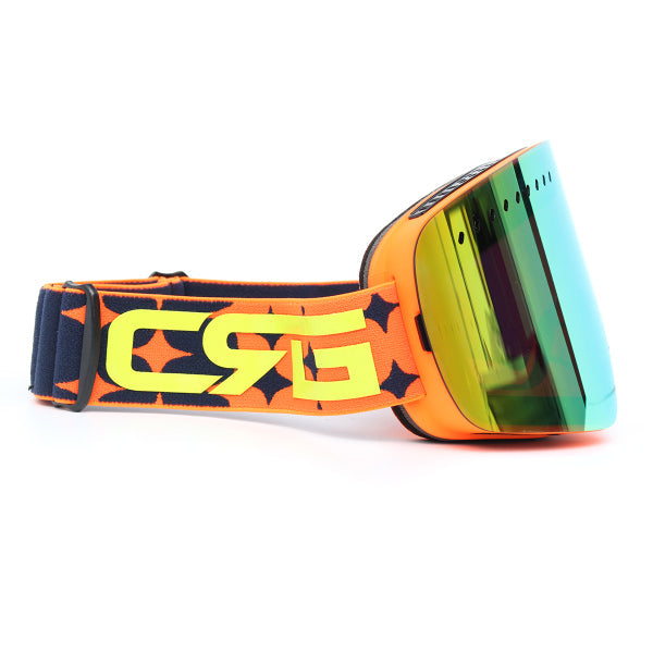 Men's Mirrored Ski Goggles – Anti-Fog Dual-Lens Snowboard and Motocross