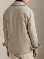 Men's Herringbone Trench Coat