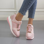 Women's Lace-and-zip Trainers – Beige
