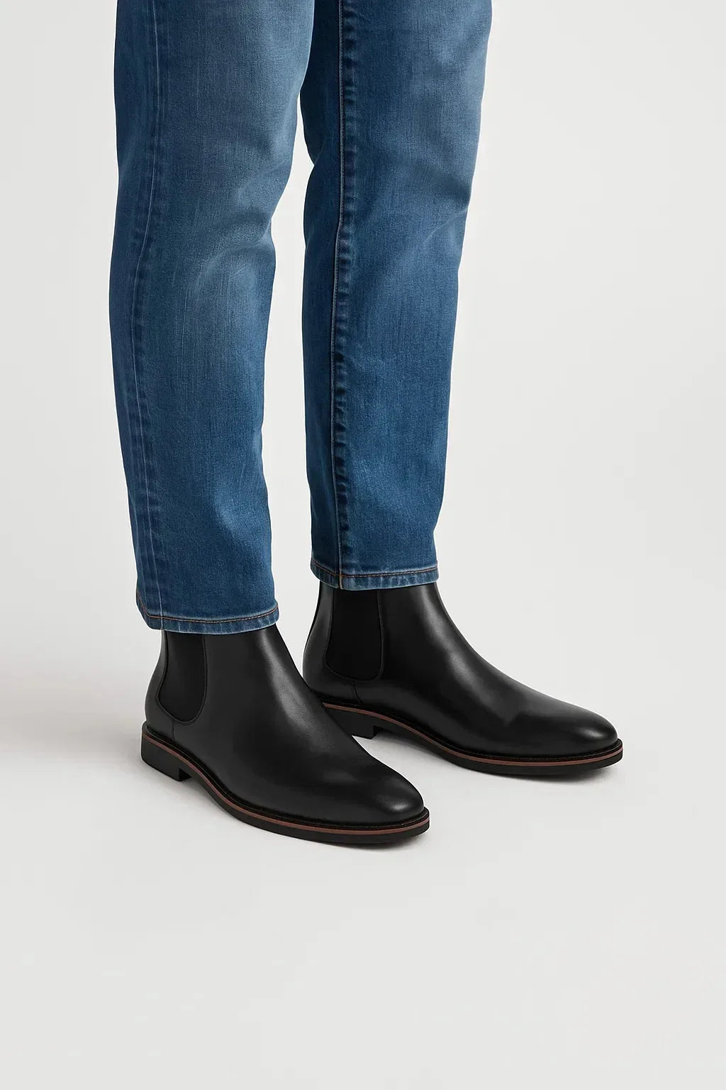 Men's Chelsea Boots with Elastic Side Panels – Style 2