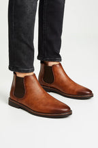 Men's Chelsea Boots with Elastic Side Panels – Style 2