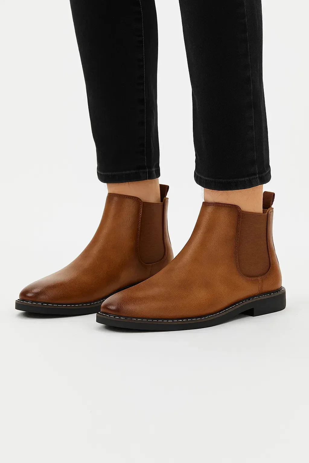Men's Chelsea Boots with Elastic Side Panels – Style 2
