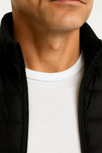 Men's Gilet with Mock Neck