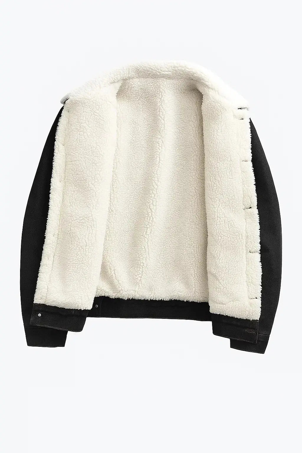 Men's Fleece-Lined Denim Jacket – Loose Fit