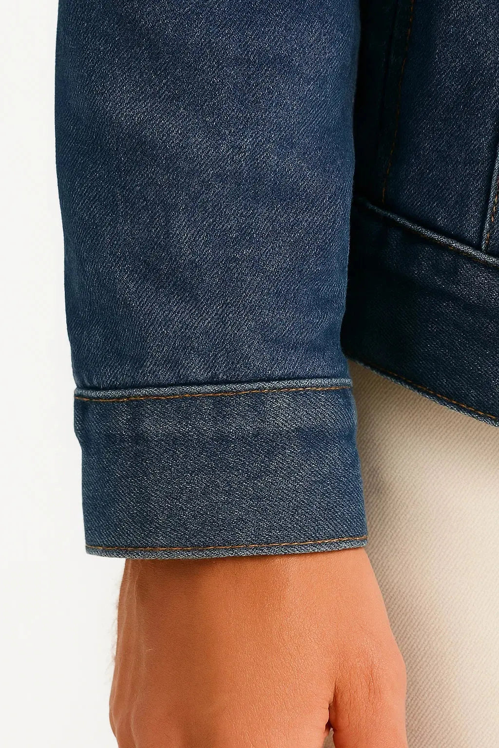 Men's Fleece-Lined Denim Jacket – Loose Fit
