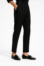 Men's Slim-fit Trousers with Pleats