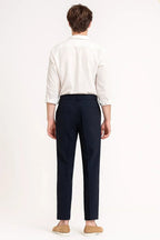 Men's Slim-fit Trousers with Pleats