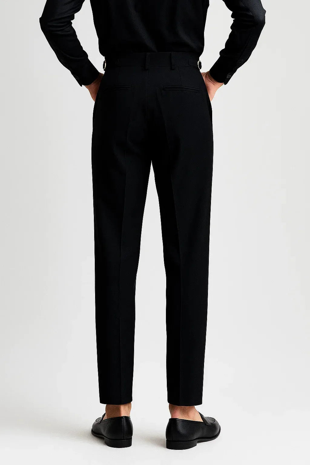 Men's Slim-fit Trousers with Pleats